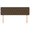 Têtes de lit 2 pcs Marron Foncé 80x7x78/88 cm Tissu 