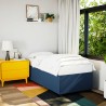 Sommier à lattes de lit avec matelas Bleu 90x190 cm Tissu 