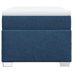 Sommier à lattes de lit avec matelas Bleu 90x190 cm Tissu 
