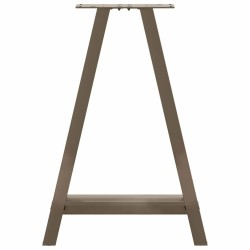 Pieds de table à manger en forme de A, 2 pièces, 50 x (72-73) cm, acier 