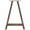 Pieds de table à manger en forme de A, 2 pièces, 50 x (72-73) cm, acier 