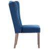 Chaises à manger lot de 2 Bleu Velours 