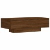 Table basse chêne marron 100x49,5x31 cm bois d'ingénierie 