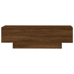 Table basse chêne marron 100x49,5x31 cm bois d'ingénierie 
