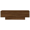 Table basse chêne marron 100x49,5x31 cm bois d'ingénierie 