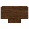 Table basse chêne marron 100x49,5x31 cm bois d'ingénierie 