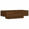 Table basse chêne marron 100x49,5x31 cm bois d'ingénierie 