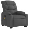 Fauteuil inclinable de massage électrique Gris foncé Tissu 