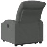 Fauteuil inclinable de massage électrique Gris foncé Tissu 
