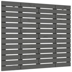 Tête de lit murale Gris 106x3x91,5 cm Bois massif de pin 