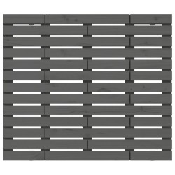 Tête de lit murale Gris 106x3x91,5 cm Bois massif de pin 
