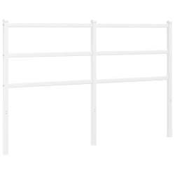 Tête de lit métal blanc 135 cm 