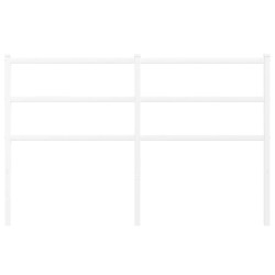 Tête de lit métal blanc 135 cm 
