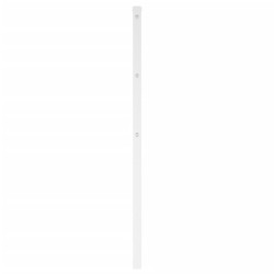 Tête de lit métal blanc 135 cm 