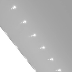 Miroir de salle de bain 100 x 60 cm avec lumières LED 