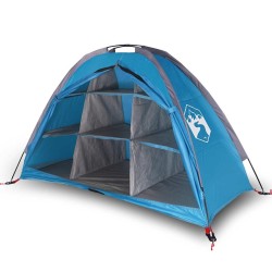Tente de rangement avec 9 compartiments bleu imperméable 