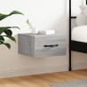 Table de chevet murale sonoma gris 35x35x20 cm 