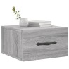 Table de chevet murale sonoma gris 35x35x20 cm 