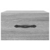 Table de chevet murale sonoma gris 35x35x20 cm 