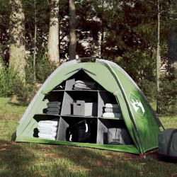 Tente de rangement avec 9 compartiments vert imperméable 