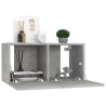Ensemble de meubles TV 3 pcs Gris béton Bois d'ingénierie 