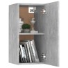 Ensemble de meubles TV 3 pcs Gris béton Bois d'ingénierie 