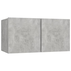Ensemble de meubles TV 3 pcs Gris béton Bois d'ingénierie 
