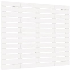 Tête de lit murale Blanc 106x3x91,5 cm Bois massif de pin 