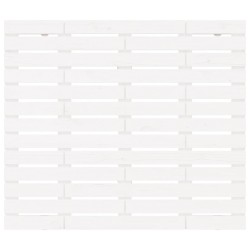 Tête de lit murale Blanc 106x3x91,5 cm Bois massif de pin 