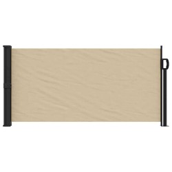 Auvent latéral rétractable beige 100x300 cm 