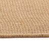 Tapis en jute avec support en latex 70 x 130 cm Naturel 