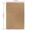 Tapis en jute avec support en latex 70 x 130 cm Naturel 