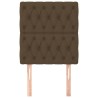 Têtes de lit 2 pcs Marron Foncé 80x7x78/88 cm Tissu 