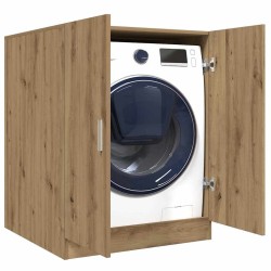 Meuble pour machine à laver chêne artisanal 70,5x71,5x91,5 cm 