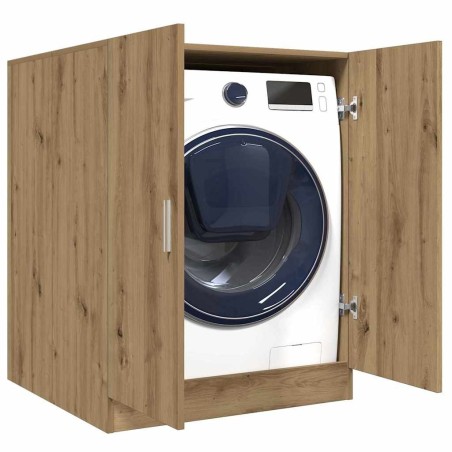 Meuble pour machine à laver chêne artisanal 70,5x71,5x91,5 cm 