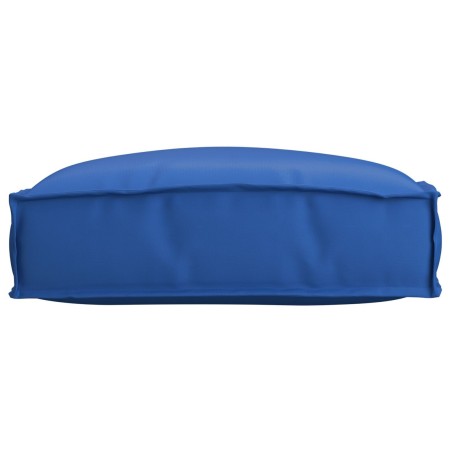 Coussin de palette pour siège bleu royal 50x50x12 cm en tissu Oxford 