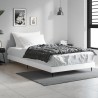 Cadre de lit sans matelas blanc brillant 90x190 cm 