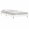 Cadre de lit sans matelas blanc brillant 90x190 cm 