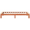 Cadre de lit sans matelas cire marron 90x200 cm bois pin massif 