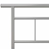 Cadre de lit sans matelas gris métal 100x200 cm 