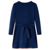 Robe pour enfants à manches longues bleu marine 140 