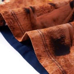 Robe pour enfants à manches longues bleu marine 140 