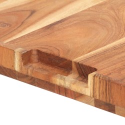 Planche à découper 60x40x4 cm Bois d'acacia massif 