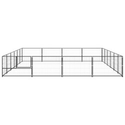 Chenil Noir 24 m² Acier 