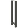 Pieds de table de bar Anthracite 2 pièces 50 x (110-111) cm Acier 