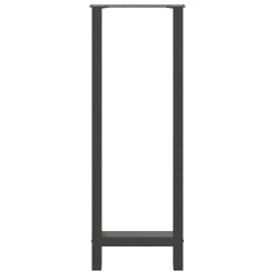 Pieds de table de bar Anthracite 2 pièces 50 x (110-111) cm Acier 