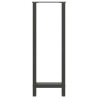 Pieds de table de bar Anthracite 2 pièces 50 x (110-111) cm Acier 
