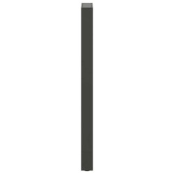 Pieds de table de bar Anthracite 2 pièces 50 x (110-111) cm Acier 