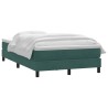 Sommier à lattes de lit et matelas vert foncé 120x210cm velours 