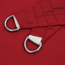 Voile de parasol tissu oxford rectangulaire 5x7 m rouge 